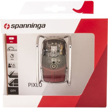 Spanninga achterlicht Pixeo Xb batterij spatbord chroom