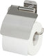 Tiger colar - wc rolhouder met klep - zonder te boren - toiletrolhouder zelfklevend - rvs gepolijst