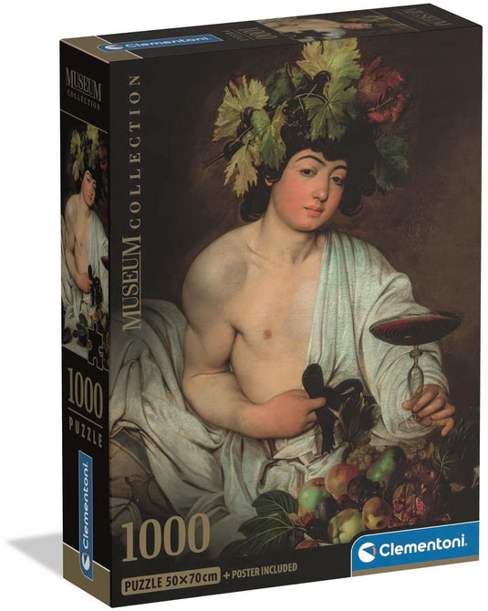 Clementoni - puzzel - 1000 stukjes - caravaggio bacchus - puzzel voor volwassenen