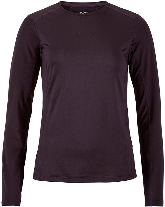 Craft adv essence 2 running longsleeve dames - dk plum | maat: m
