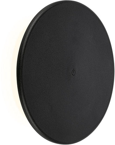 B.k.licht briloner – buiten wandlamp oplaadbaar – usb-c – dimbaar - warm wit licht – zwart – ø25