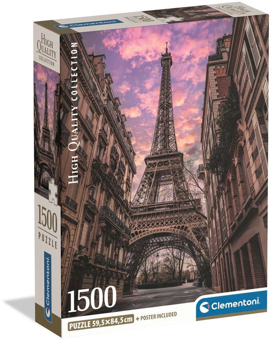 Clementoni legpuzzel paris awakens - puzzel 1500 stukjes parijs - high quality collection - compact box - legpuzzels en puzzels voor volwassenen