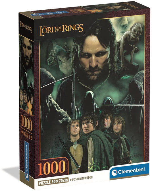 Clementoni - puzzel - 1000 stukjes - the lord of the rings - puzzel voor volwassenen
