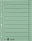 Leitz staffeltabblad karton - beschrijfbare tabs, 2 4-rings - voor ordners en ringbanden - groen