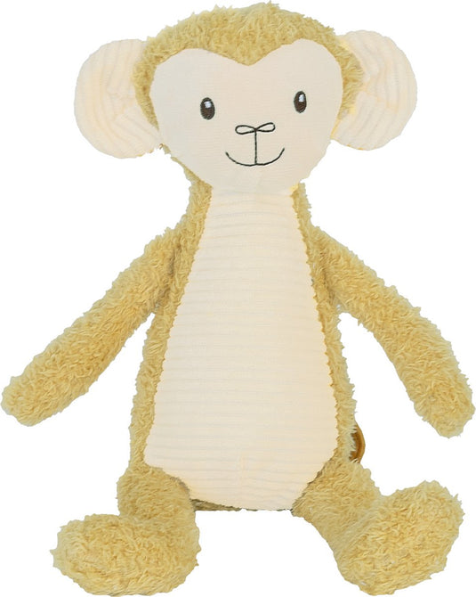 Happy horse aap mano knuffel 36cm - geel - baby knuffel