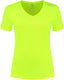 Rogelli promo hardloopshirt dames - korte mouwen - fluorgeel - s