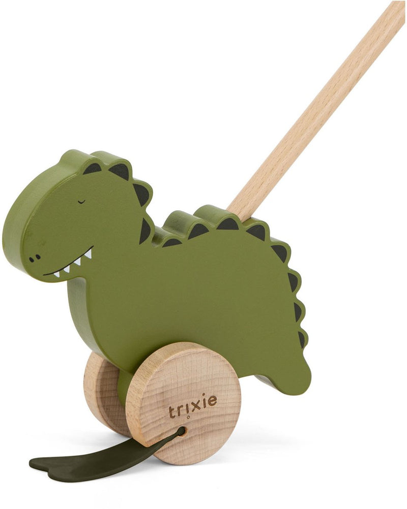 Load image into Gallery viewer, Trixie houten duwstok - mr. dino - kinder speelgoed - vanaf 1,5 jaar - voor jongens en meisjes - fsc

