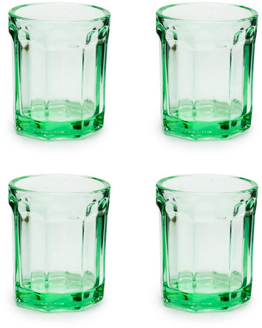 Serax - paola navone fish fish - glas m - groen - 7 ø - 22cl - 4 stuks