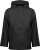 Ralka regenjas junior - sprinkle - zwart - maat 116