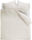 Ambiante cotton uni dekbedovertrek - effen - lits-jumeaux xl - 260x200 220 - gebroken wit