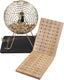 Engelhart kienmolen compleet – met houten controlebord 90 houten ballen – metalen korf ø 30 cm – complete kien set voor thuis spelavonden –