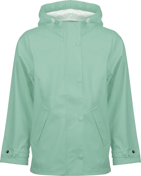 Ralka regenjas junior - sprinkle - mintgroen - maat 140