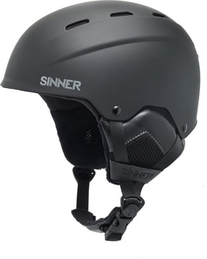 Sinner typhoon unisex skihelm - matte black - m 58 cm