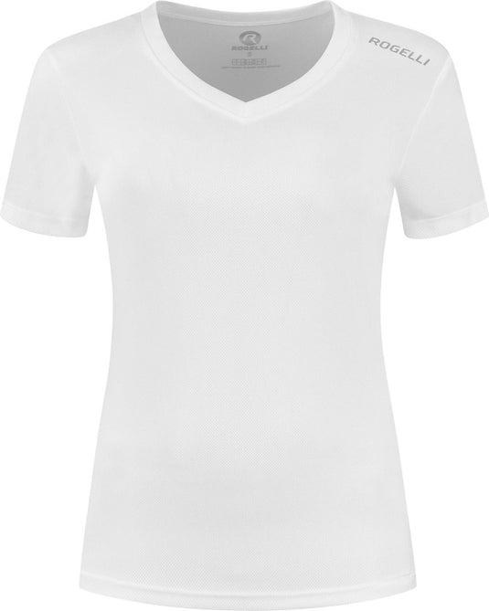 Rogelli promo hardloopshirt dames - korte mouwen - wit - l