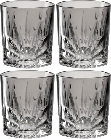 Leonardo whiskeyglas 330ml grijs capri - set van 4