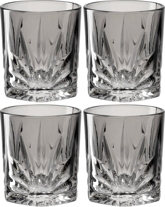 Leonardo whiskeyglas 330ml grijs capri - set van 4