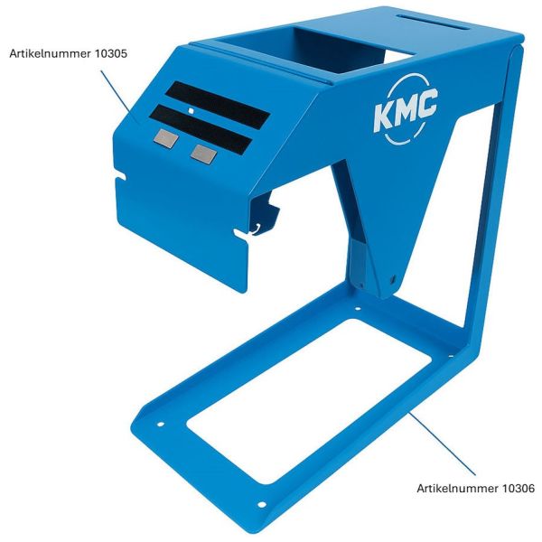 Load image into Gallery viewer, KMC Fietskettingrolhouder - Blauw - 1 haspel - Werkplaats
