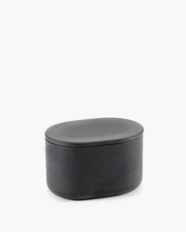 Serax - bertrand lejoly - cose - ovaal potje met deksel l - grijs - h 6,5cm