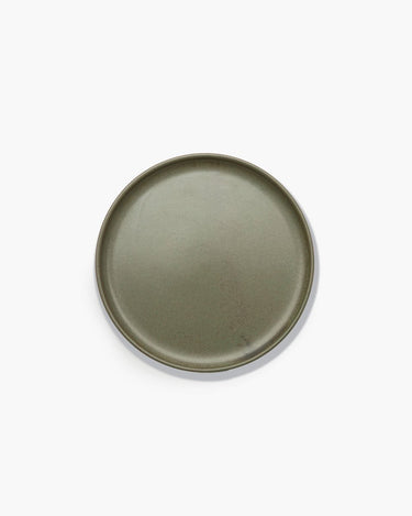 Serax - sergio herman surface - bord m - camogroen - 24 ø - 4 stuks