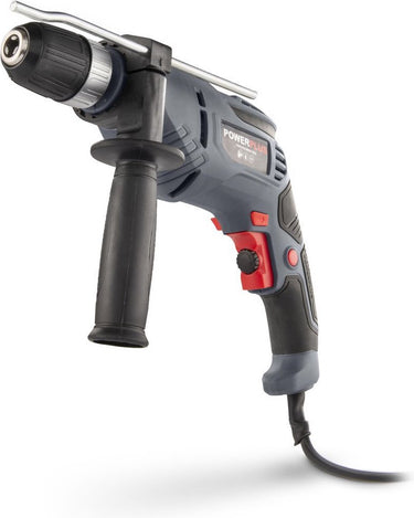 Powerplus elektrische klopboormachine powe10030 - 2 in 1: boren en hamerboren, 600 w boormachine, 3 nm, links en rechts schroeven