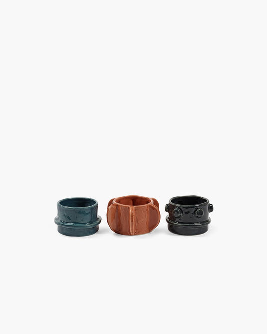 Serax - marie michielssen - kandelaar assortiment - mix kleuren - 8 ø - 3 stuks