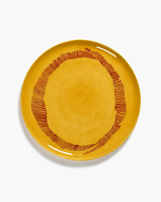 Serax - ottolenghi feast - serveerschaal - geel rood - 35 ø