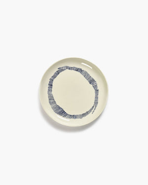 Serax - ottolenghi feast - bord s - wit blauw - 19 ø - 2 stuks