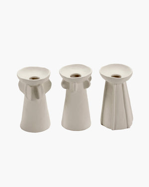 Serax - marie michielssen marie - vaas assortiment - beige - 8 ø - h 14cm - 3 stuks
