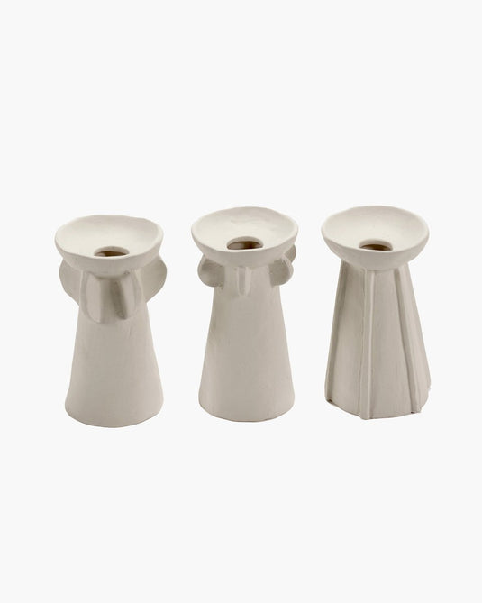 Serax - marie michielssen marie - vaas assortiment - beige - 8 ø - h 14cm - 3 stuks