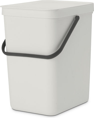 Brabantia sort go prullenbak - 25 liter - light grey