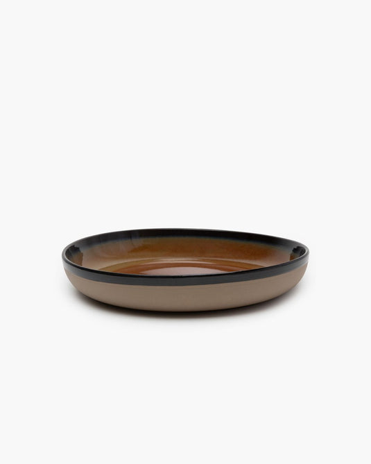 Serax - sergio herman surface - serveerschaal m - roestbruin - h 5,5cm - 32 ø