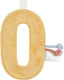 Little dutch slinger element - cijfer 0 - oker