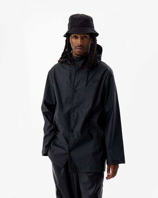 Hunter pu raincoat unisex regenjas - zwart