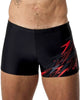 Speedo medley logo aquashort heren sportzwembroek - blauw rood