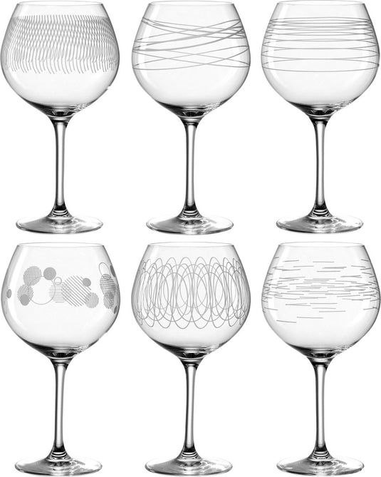 Leonardo casella burgundyglas 630 ml - set 6