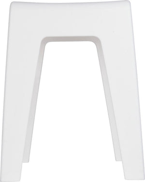 Wenko badkamerkruk kumba in wit kunststof b38 x h47 x d32cm - douchekruk - douchezitje - douchestoel - belastbaarheid max. 120 kg