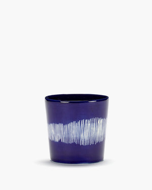 Serax - ottolenghi feast - koffiekop - donkerblauw wit - 7 ø - 25cl - 4 stuks