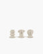 Serax - marie michielssen marie - kandelaar - beige - 5 ø - h 6,5cm - 3 stuks