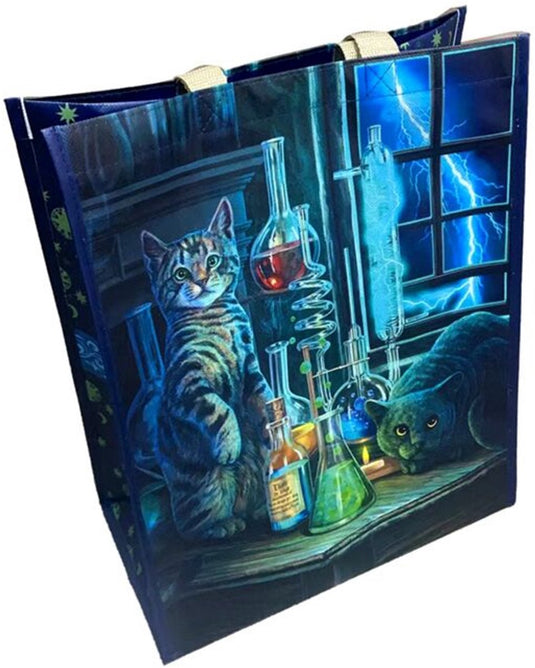 Puckator boodschappentas shopper - lisa parker - jekyll and hyde cats - duurzaam - 33x39x17cm