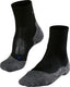 Falke tk2 cool short anti-blaar dik lyocell functioneel materiaal wandelsokken heren zwart - maat 39-41