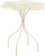 Mica decorations fleuri bistrotafel - h73 x ø70 cm - ijzer - beige