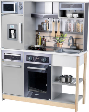 Klein toys miele houten speelgoedkeuken - incl. accessoires met licht- en geluidseffecten