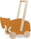 Trixie houten loopwagen - mr. fox - babywalker - kinder speelgoed - loopkar vanaf 1,5 jaar - voor jongens en meisjes - fsc