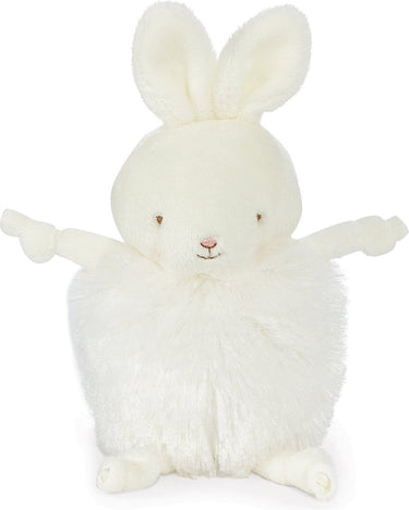 Bunnies by the bay roly poly bun bun knuffel - knuffeldier - geborduurde details - konijn - 13 cm - wit