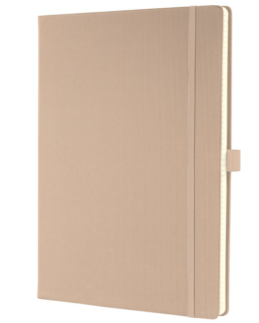 Sigel notitieboek - conceptum pure - a4 - beige - hardcover - 194 pagina's - 80 grams - lijn - si-co641