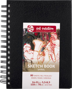 Talens art creation schetsboek spiraal 14x21cm 110 g 80v