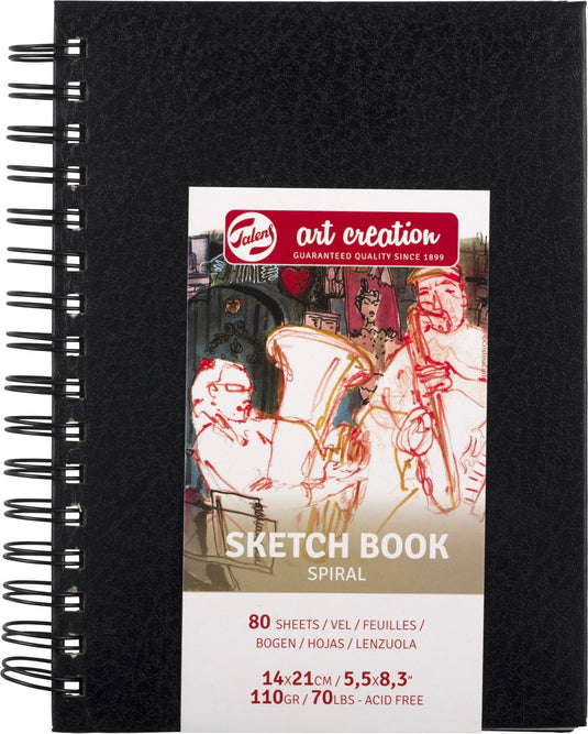 Talens art creation schetsboek spiraal 14x21cm 110 g 80v