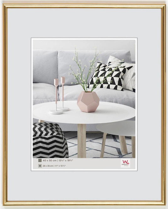 Walther galeria - kunststof lijst - fotoformaat 40x60 cm - metallic goud