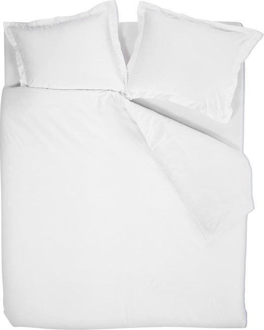 Beddinghouse gloss dekbedovertrek - tweepersoons - 200x200 220 cm - wit