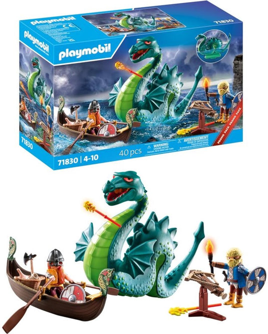 Playmobil history vikingen met zeemonster 71830